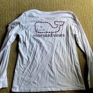 Long sleeve candy cane vineyard vines shirt